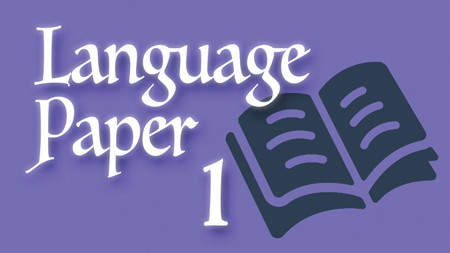 Language Paper 1 book graphic