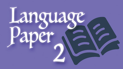 Language Paper 2 book graphic
