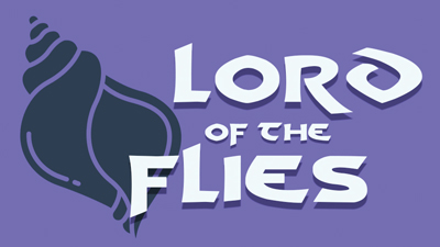 Lord of the Flies seashell graphic